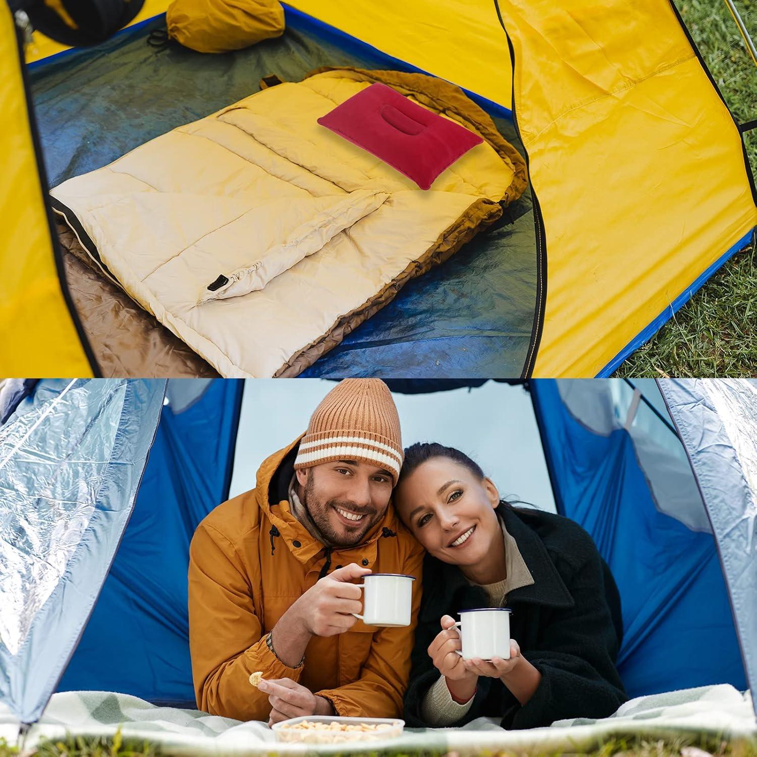 Almohada Inflable PATIKIL 2 Unidades Azul 38x24cm Camping