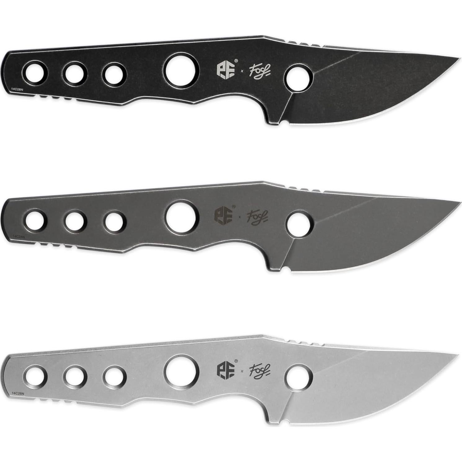 Cuchillo de hoja fija Petrified Fish PFE13 6.1 cm EDC camping