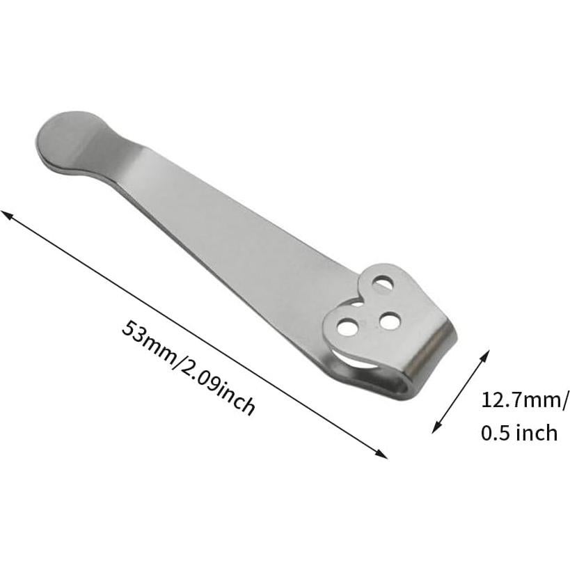 Clip de bolsillo HONUTIGE de titanio para Spyderco C81 C10 C11