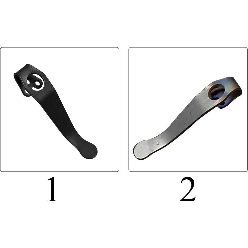 Clip de bolsillo HONUTIGE de titanio para Spyderco C81 C10 C11