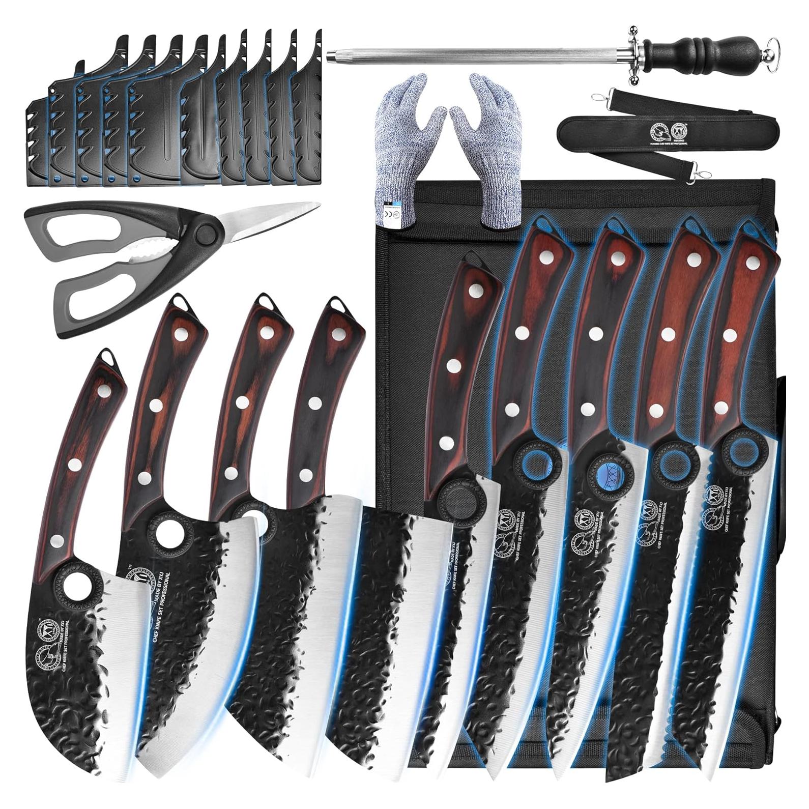 Conjunto de cuchillos de chef profesional XYJ 13 piezas