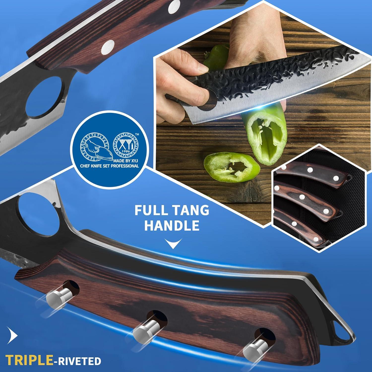 Conjunto de cuchillos de chef profesional XYJ 13 piezas