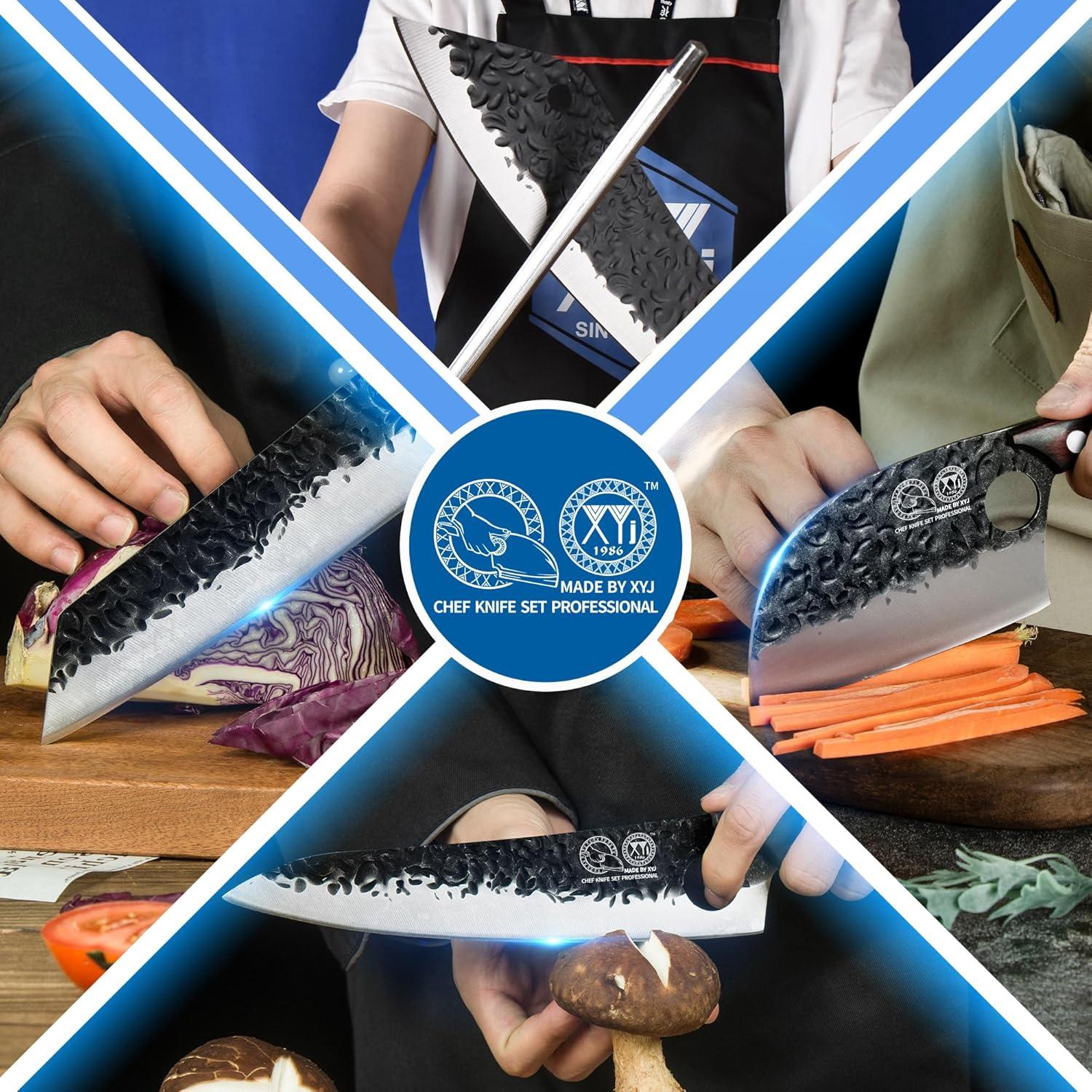 Conjunto de cuchillos de chef profesional XYJ 13 piezas