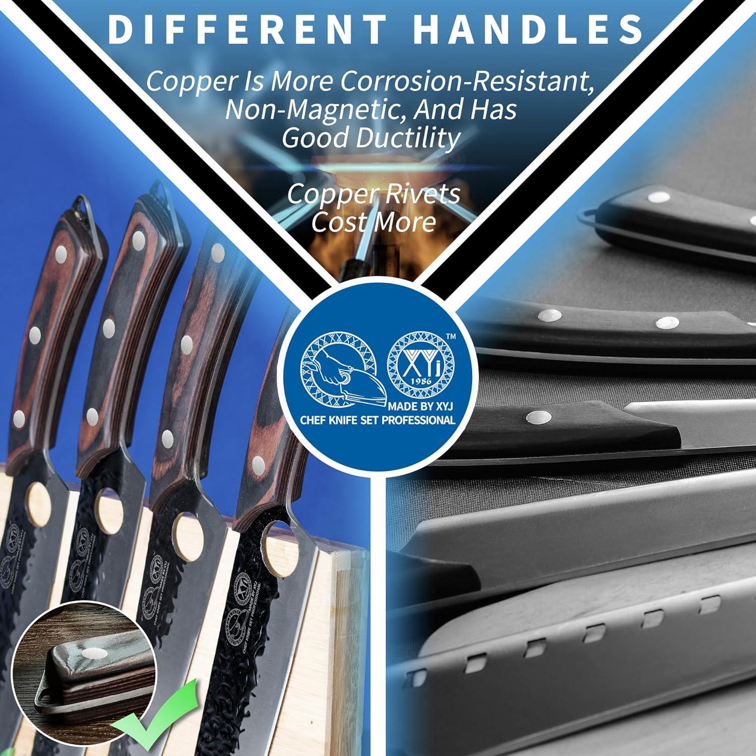 Conjunto de cuchillos de chef profesional XYJ 13 piezas