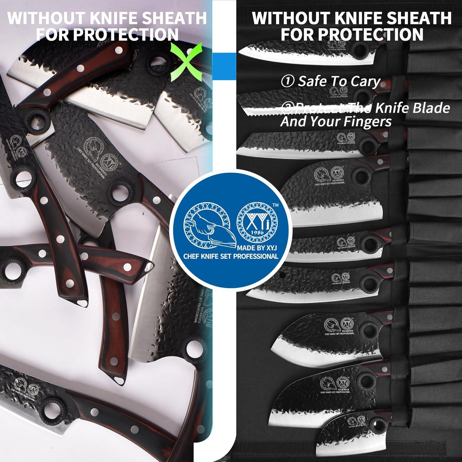 Conjunto de cuchillos de chef profesional XYJ 13 piezas