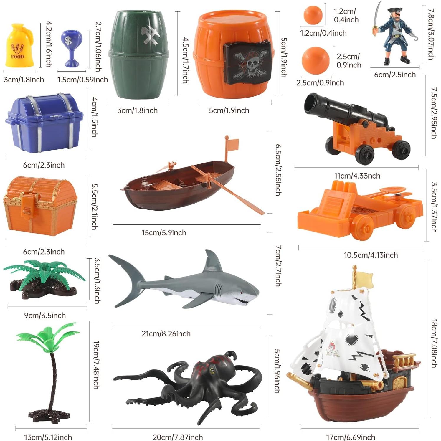 Juego de Figuras de Acción Pirata LOVE LIFE 50 PCS