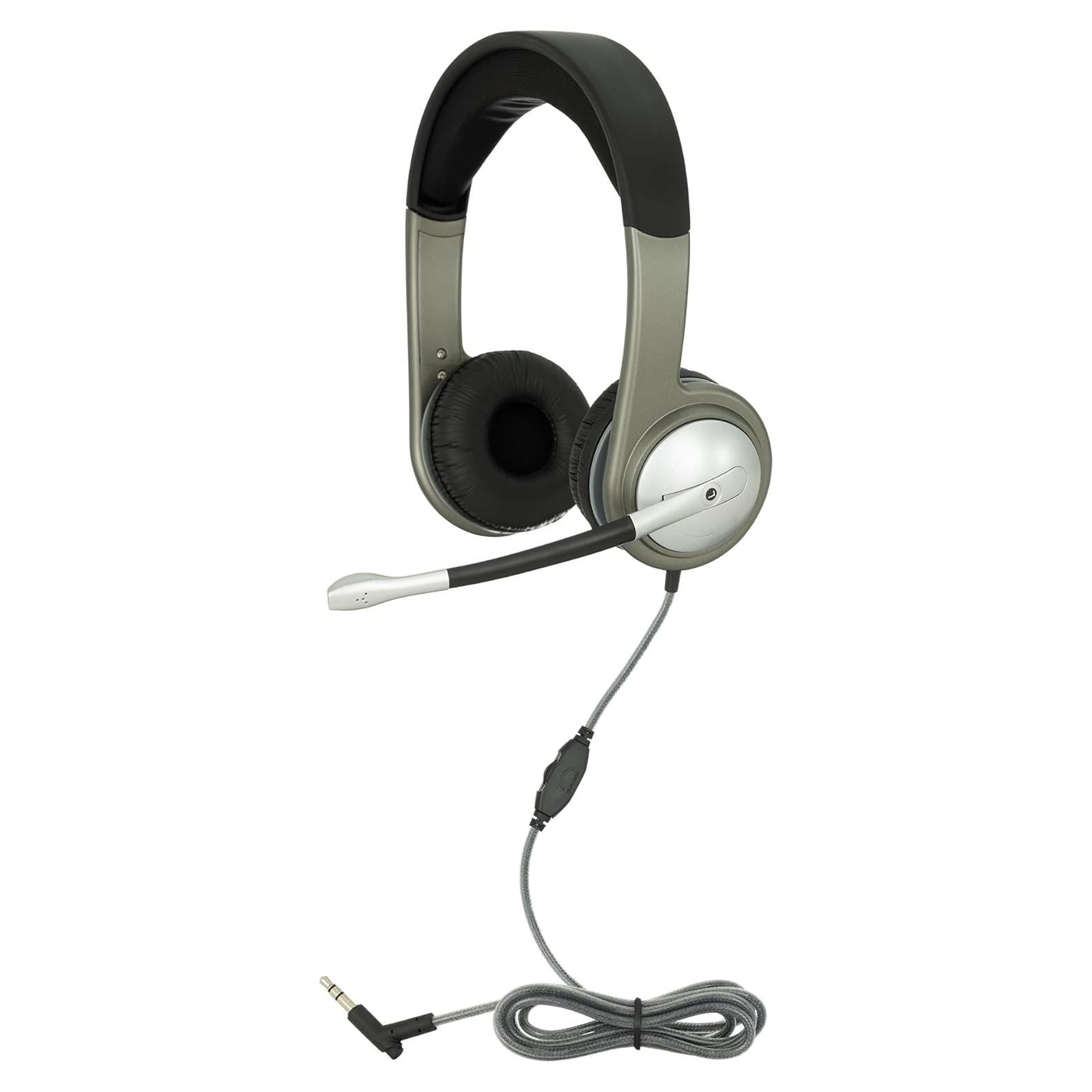 Auriculares Multimedia Deluxe Egghead 3.5mm con Micrófono Flexible
