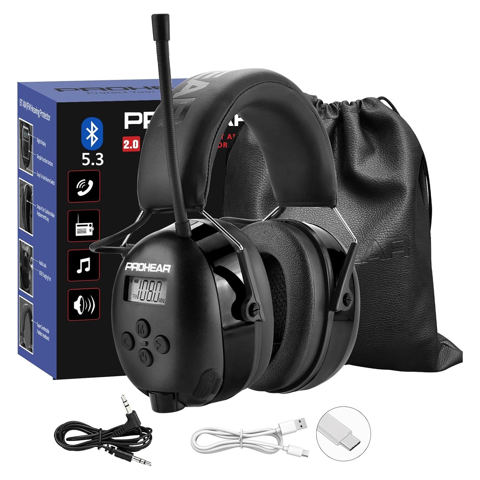 Auriculares PROHEAR 033 Bluetooth 5.4 con Radio FM/AM 31dB