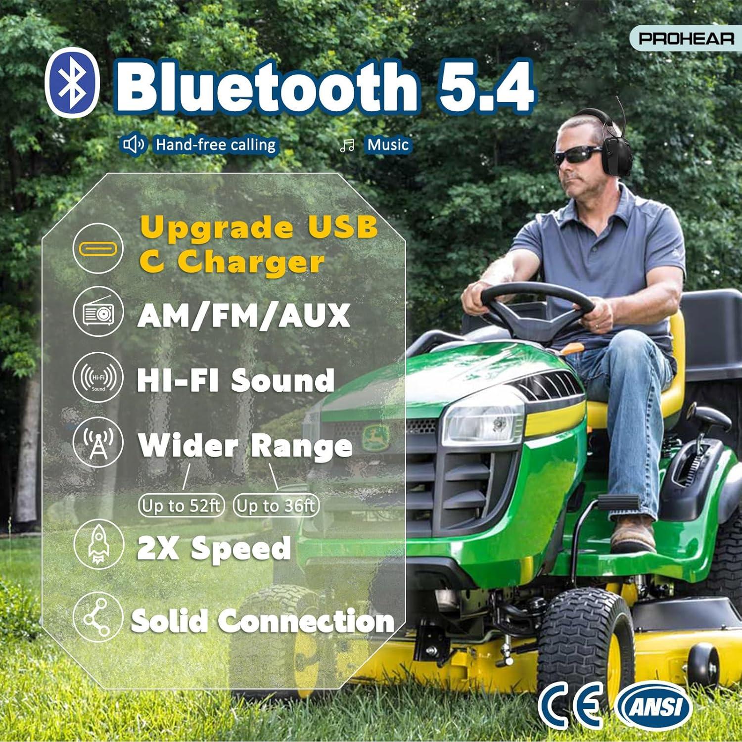 Auriculares PROHEAR 033 Bluetooth 5.4 con Radio FM/AM 31dB