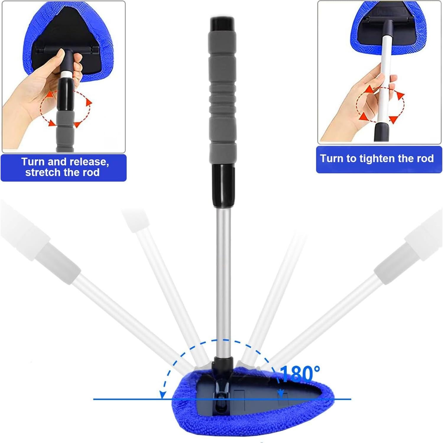Limpiaparabrisas Interior DESIN CS con Mango Extensible y 4 Almohadillas