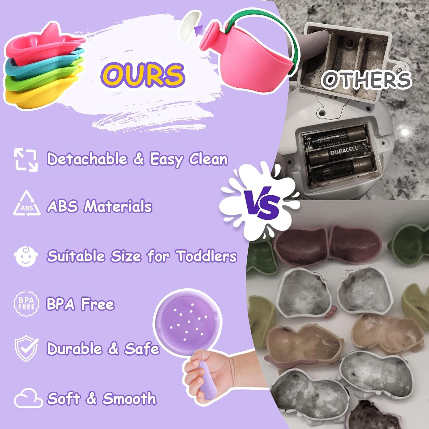 Juguetes de baño Fajiabao 6 PCS para bebés 12-18 meses