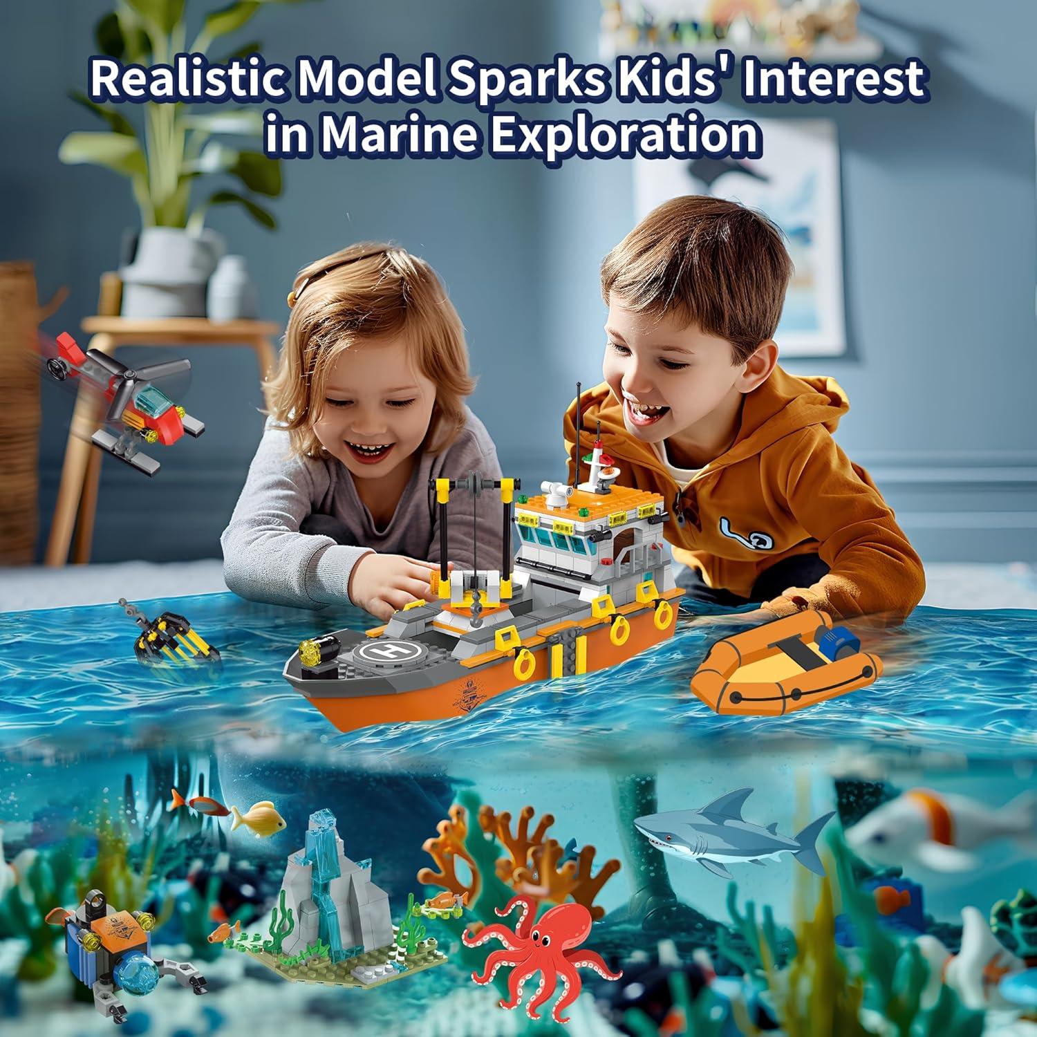 Juego de Construcción Barco Explorador Moke 511 Piezas