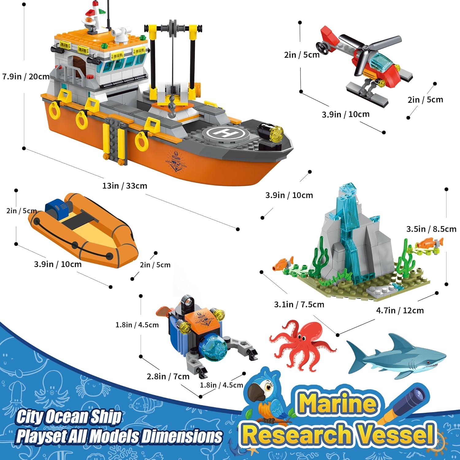 Juego de Construcción Barco Explorador Moke 511 Piezas