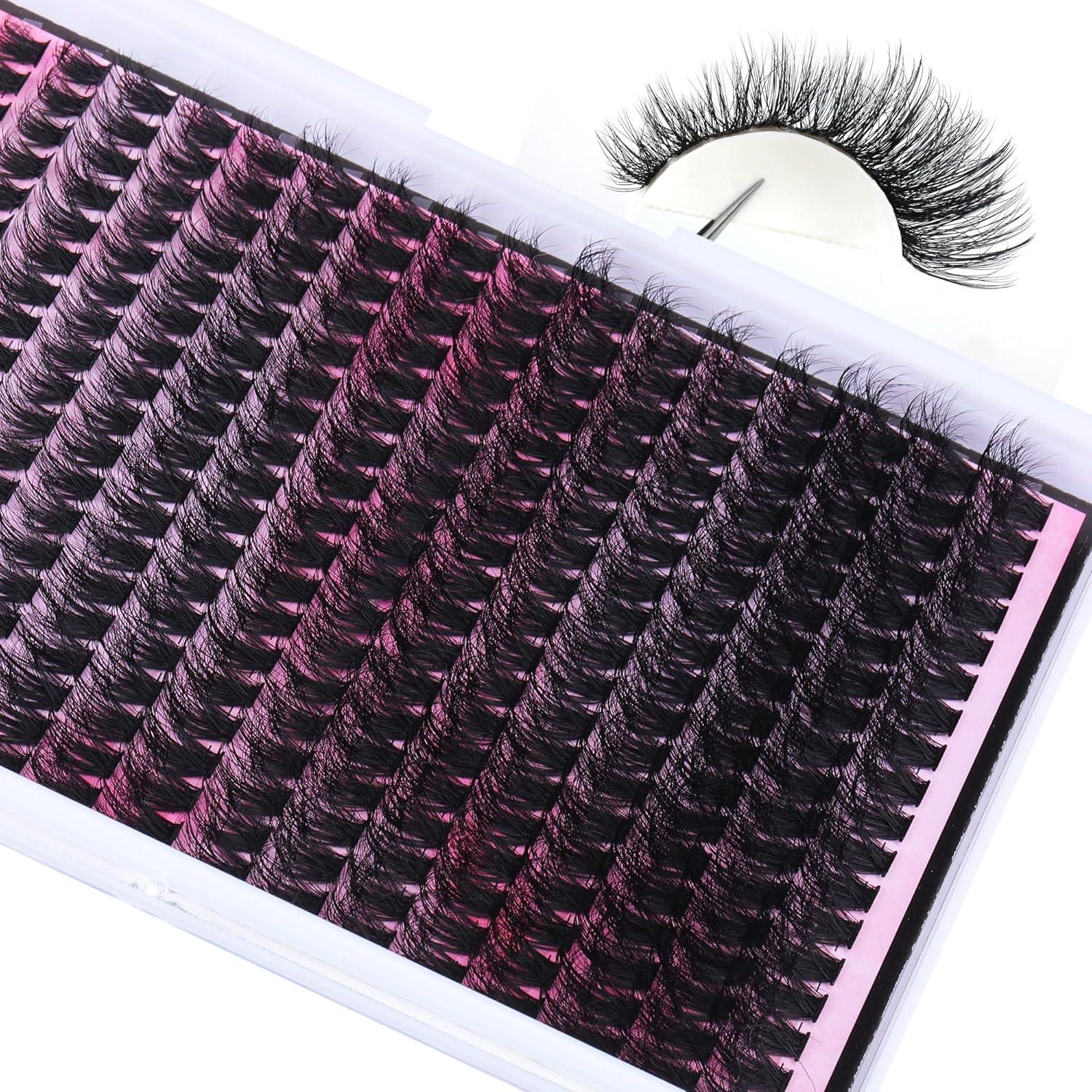 Kit de Extensión de Pestañas FANXITON 288 pcs 10-18 mm DIY