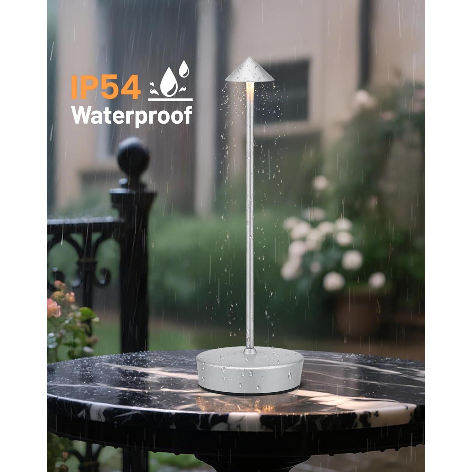 Lámpara de Mesa Inalámbrica XMINKDZA 2 Paquetes USB-A 7000mAh