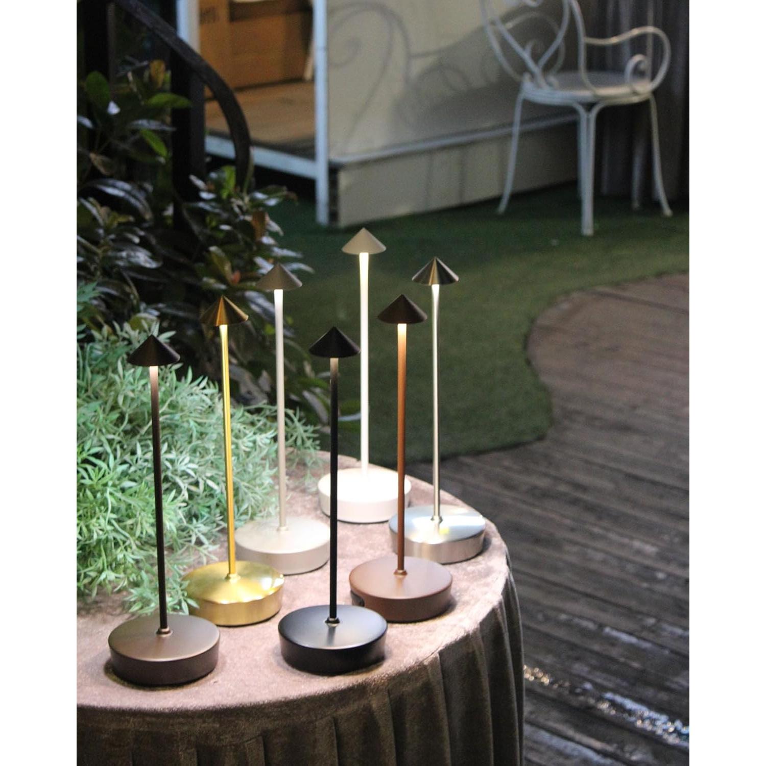 Lámpara de Mesa Inalámbrica XMINKDZA 2 Paquetes USB-A 7000mAh