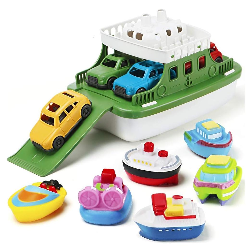 Juguete de Baño Barco Nasidear Set 11 Piezas Flotantes