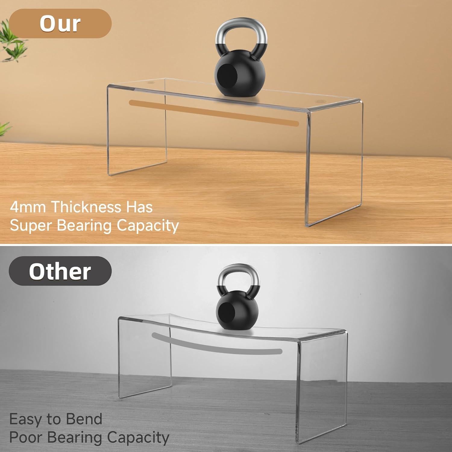 Soportes de Exhibición de Acrílico Grande Aminigram - Paquete de 4