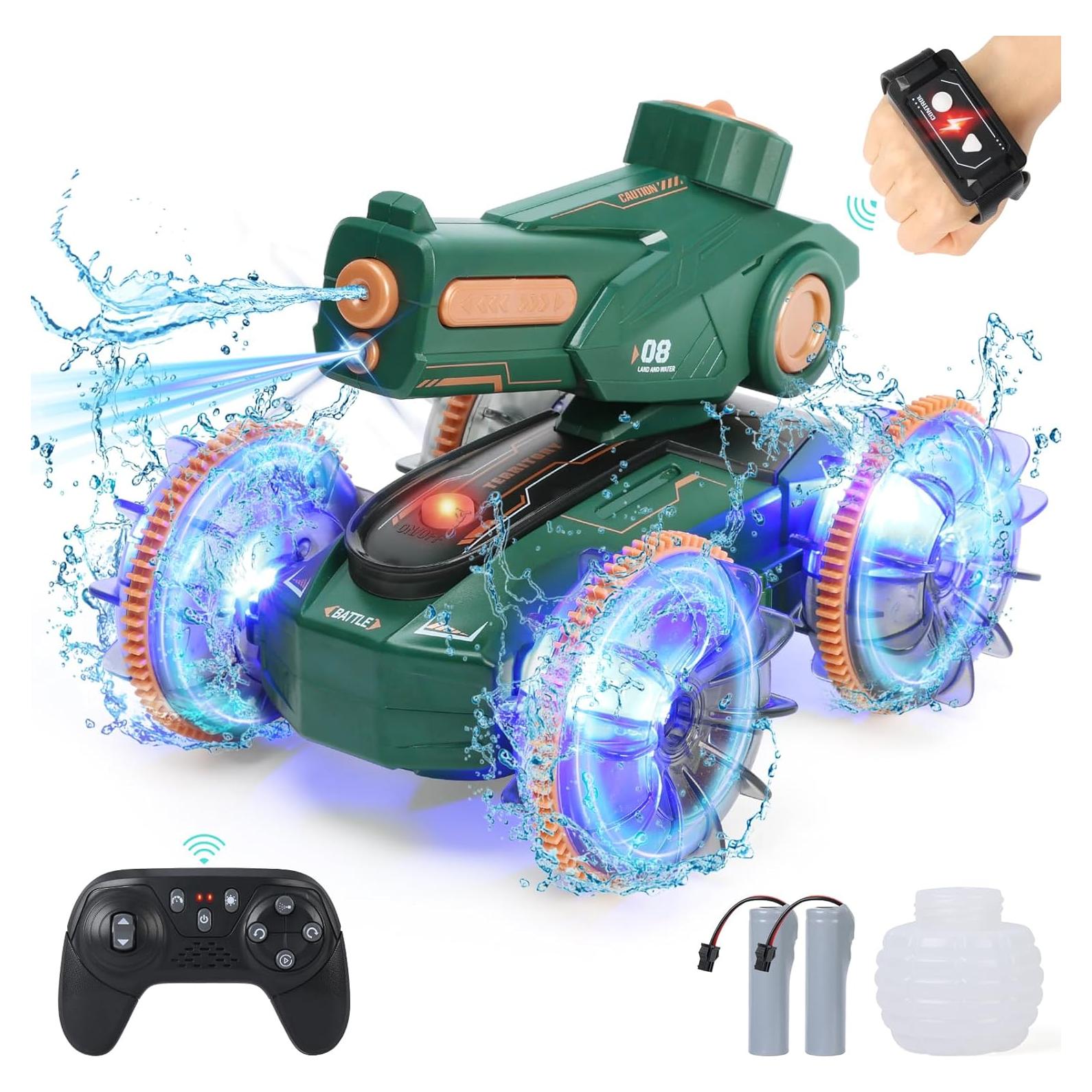 Coche Control Remoto IQBOX Tanque Acuático 360° 0.78 kg