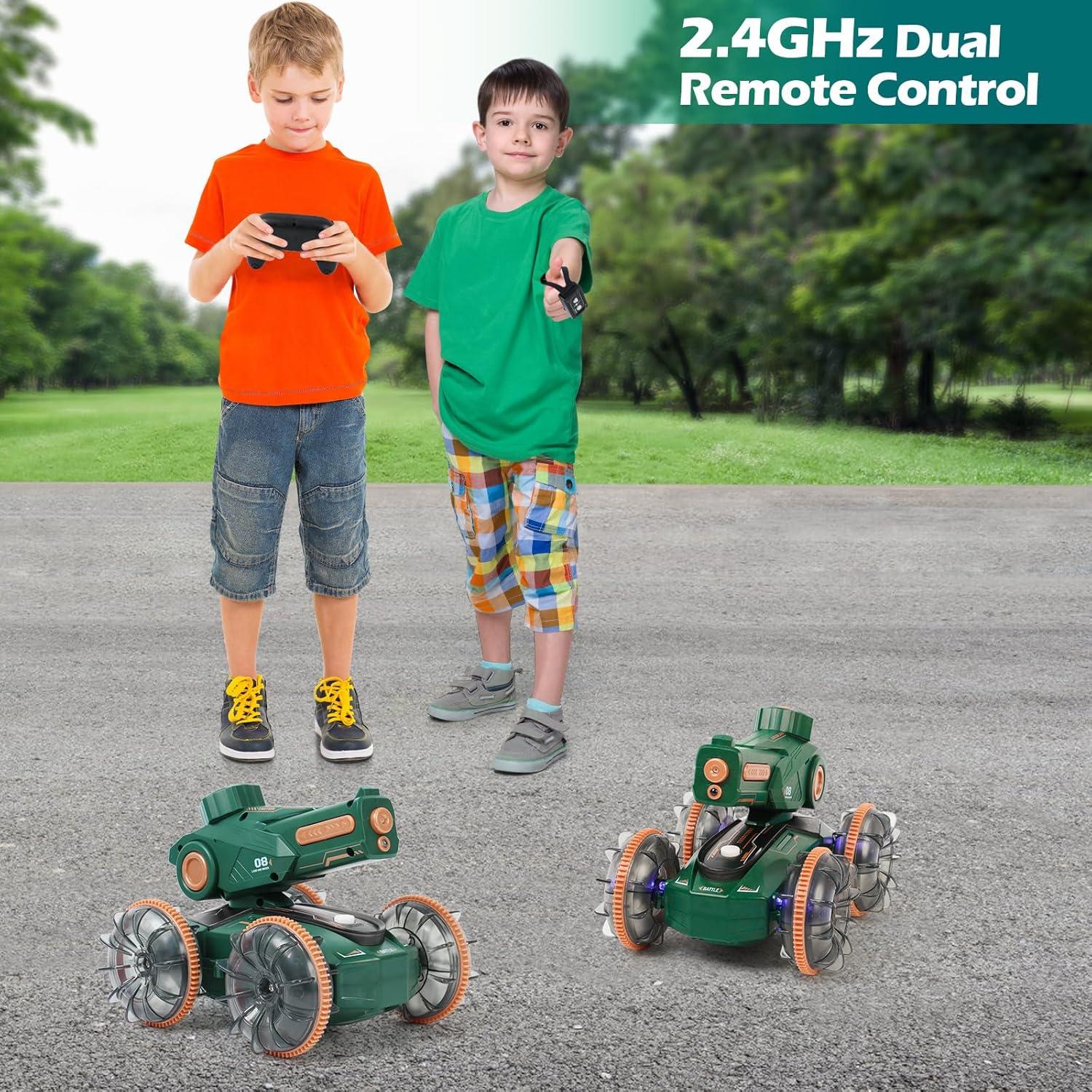 Coche Control Remoto IQBOX Tanque Acuático 360° 0.78 kg