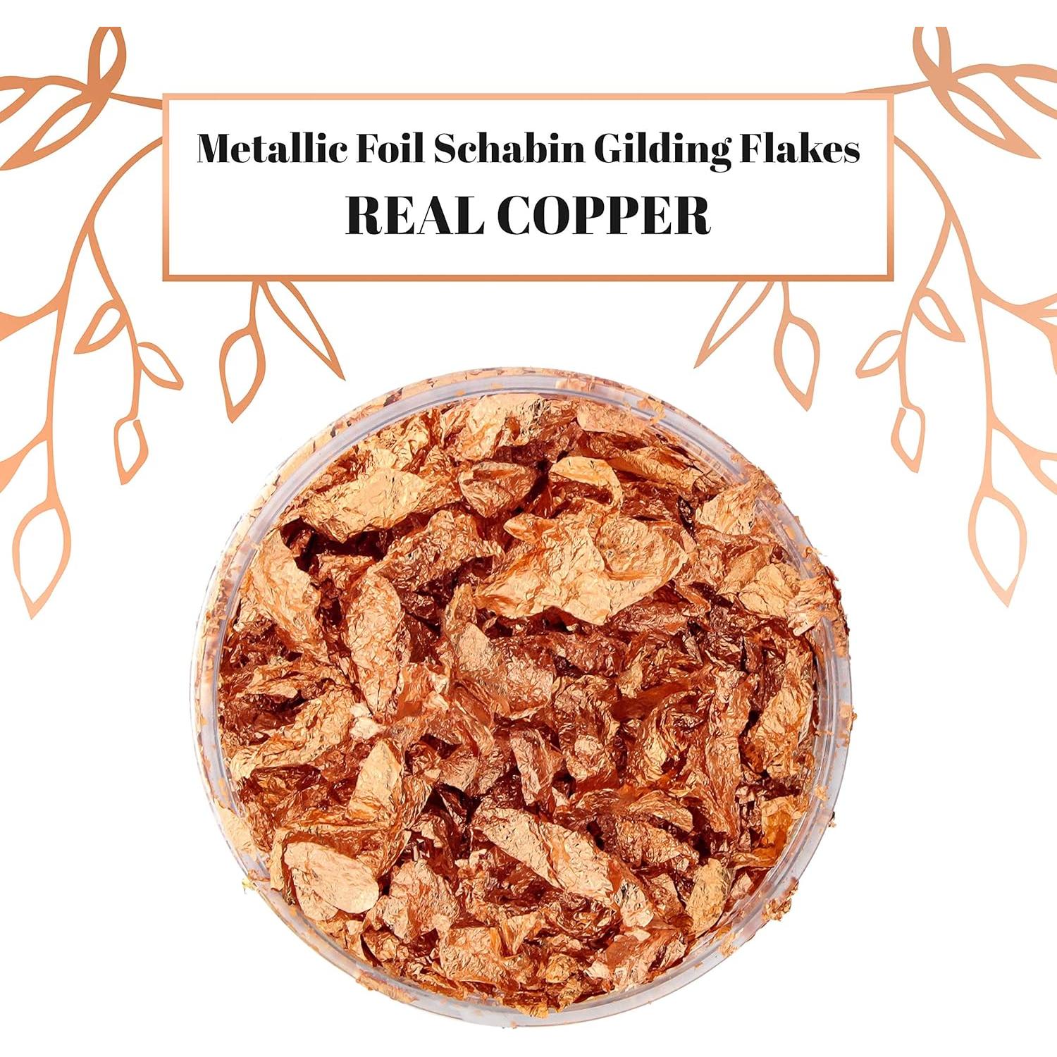 Copos de Hoja Metálica Schabin 10g Cobre para Manualidades