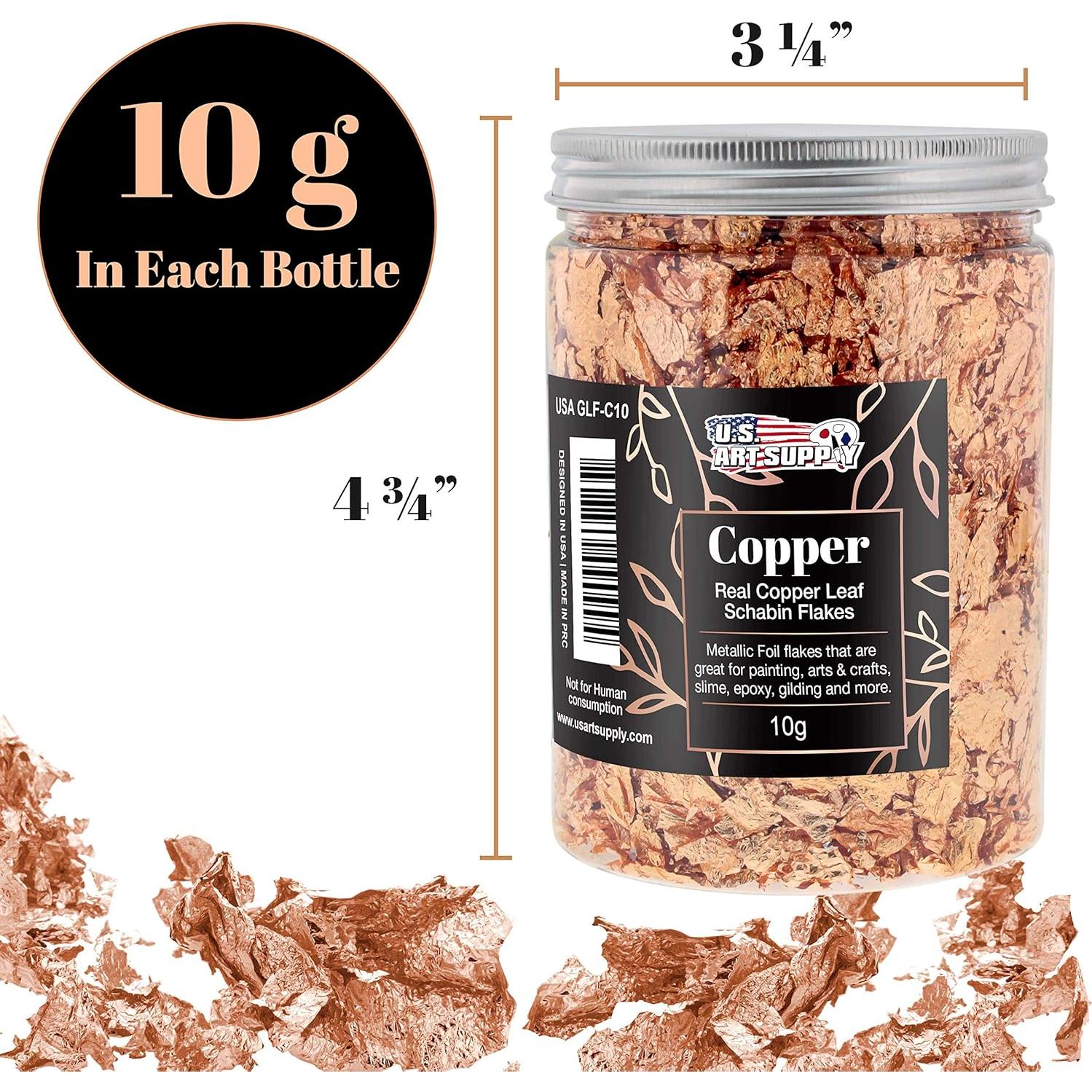 Copos de Hoja Metálica Schabin 10g Cobre para Manualidades