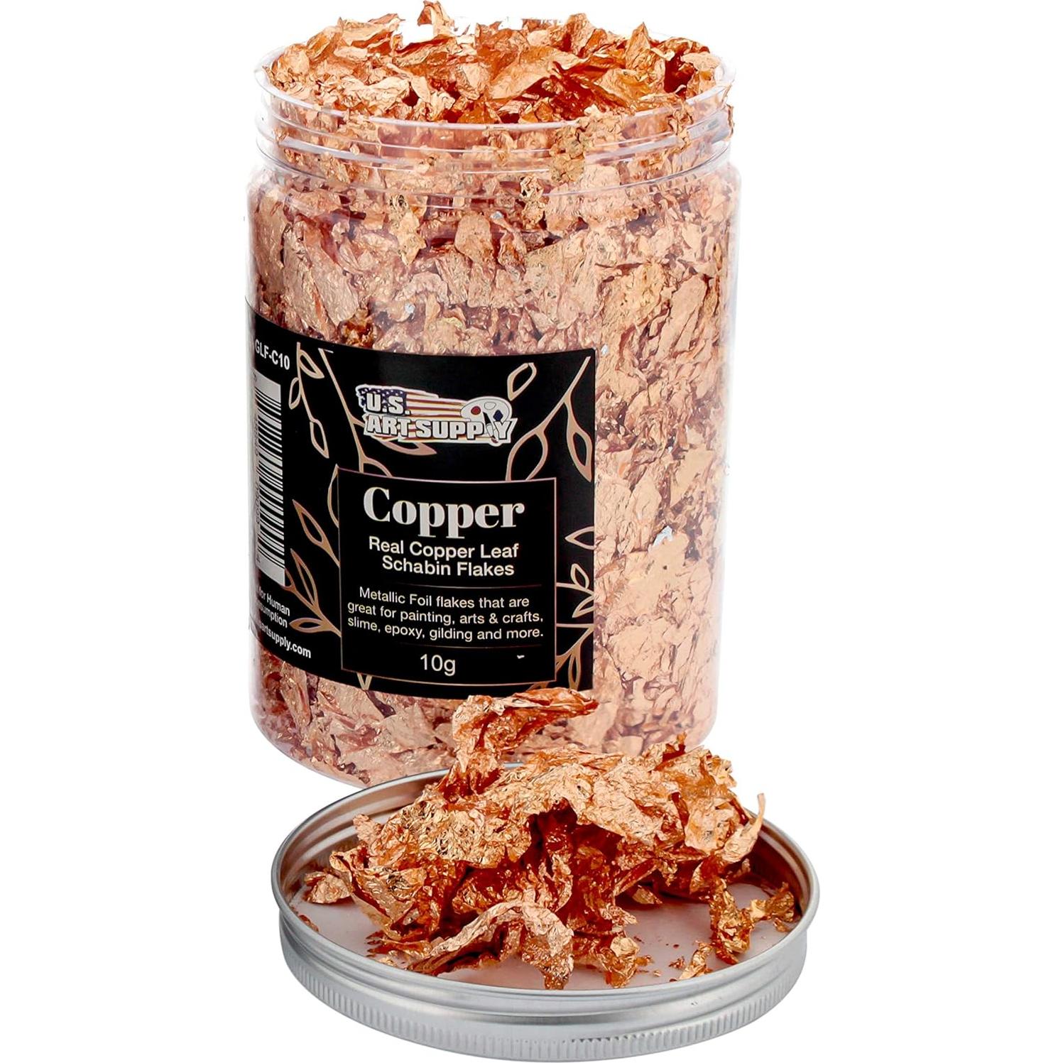 Copos de Hoja Metálica Schabin 10g Cobre para Manualidades