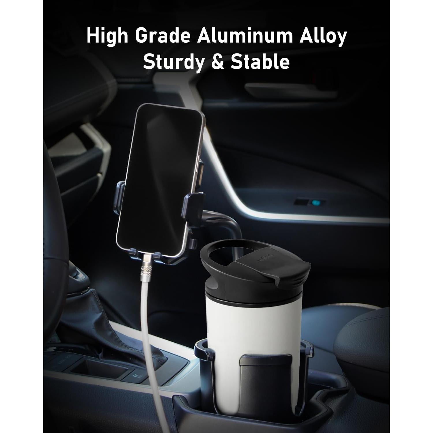 Soporte para Taza y Teléfono de Coche Belinous Ajustable