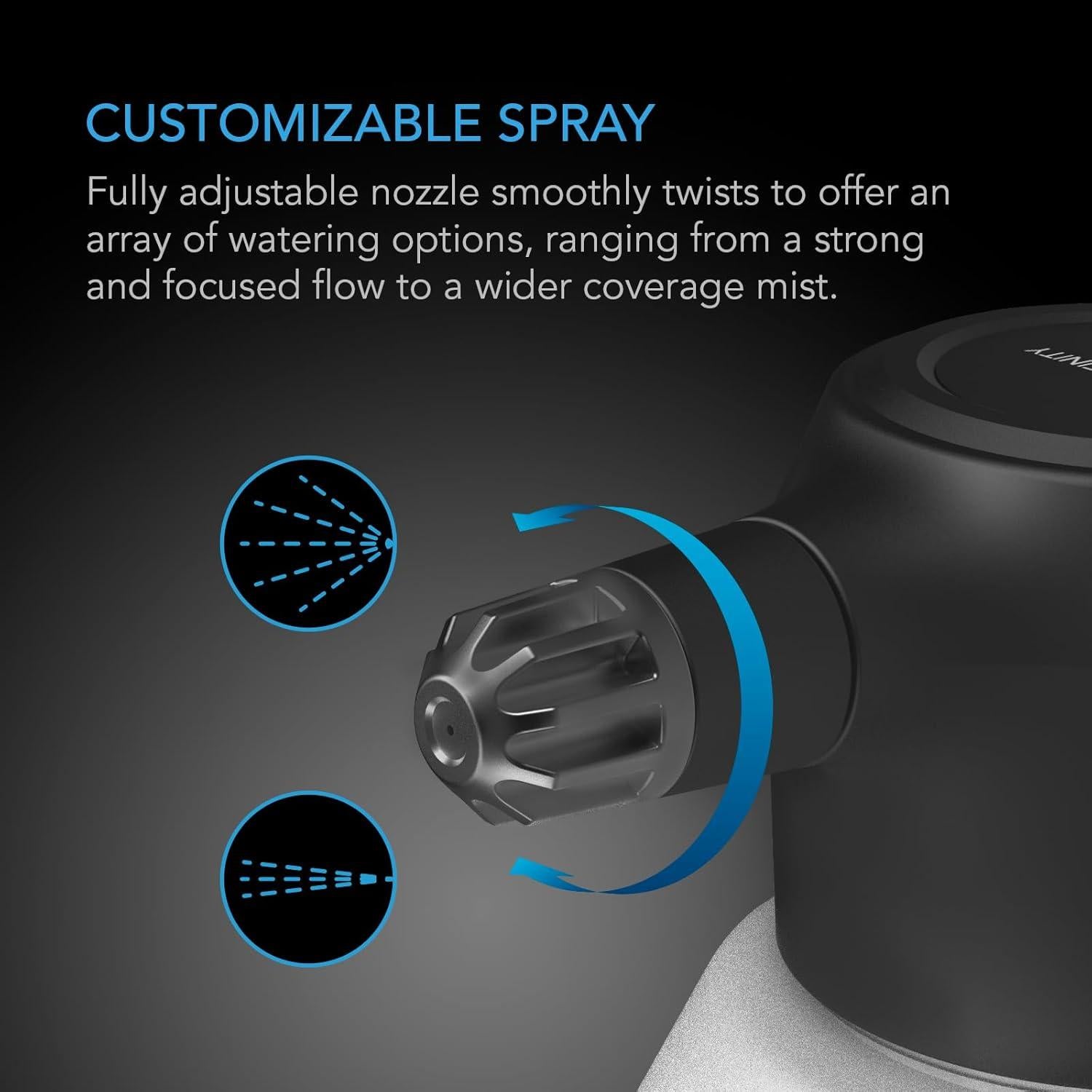 Pulverizador Eléctrico AC Infinity 2L Recargable USB Boquilla Ajustable