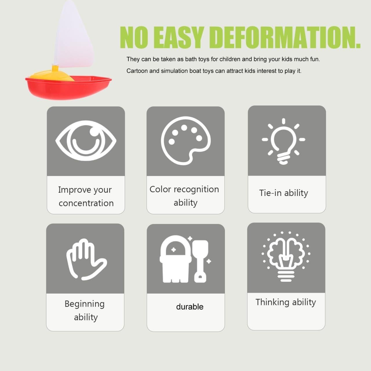 Set de Juguetes de Barcos Toyvian para Baño 3 Piezas