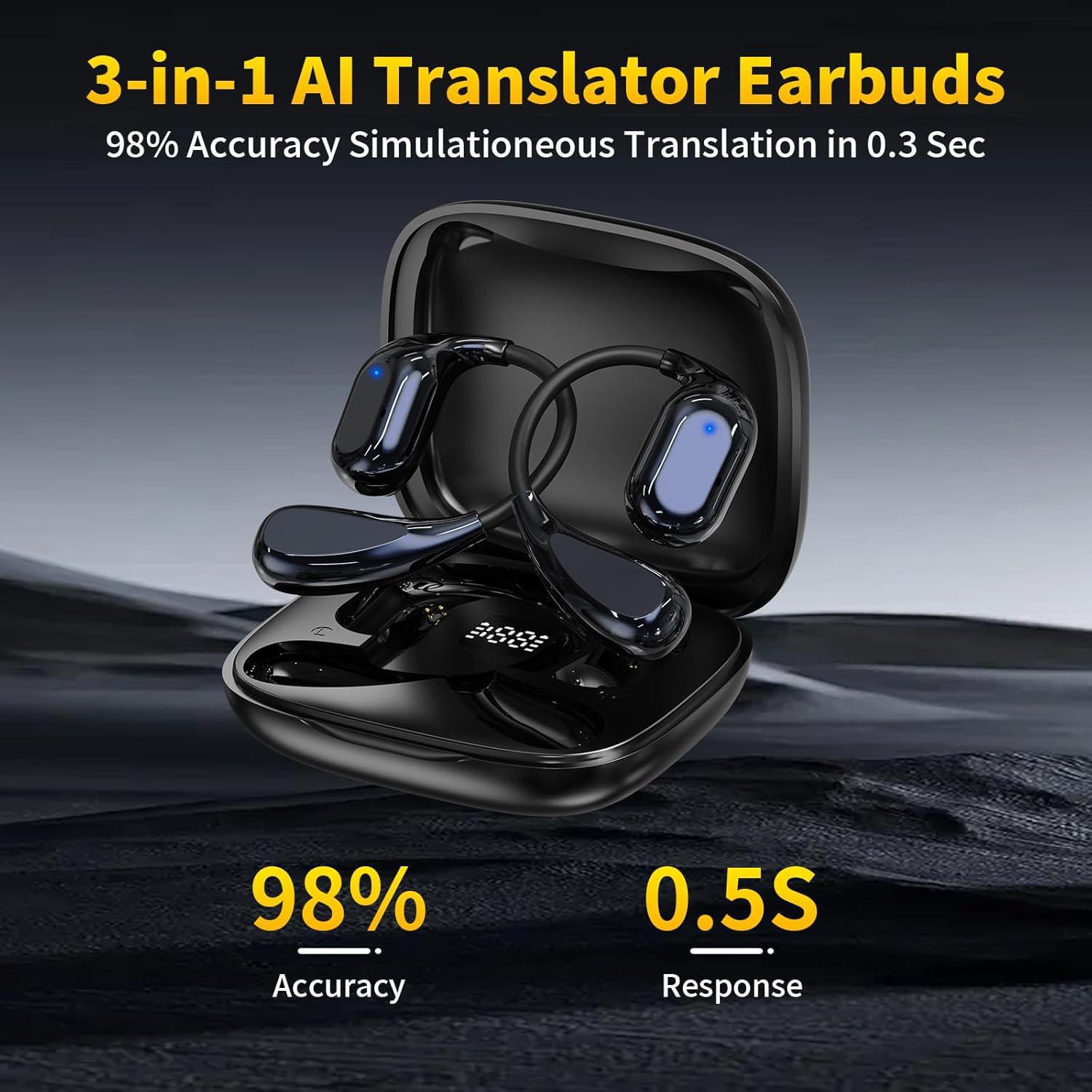 Auriculares de Traducción AI Hantan TE-101 Bluetooth 5.4 150 Idiomas