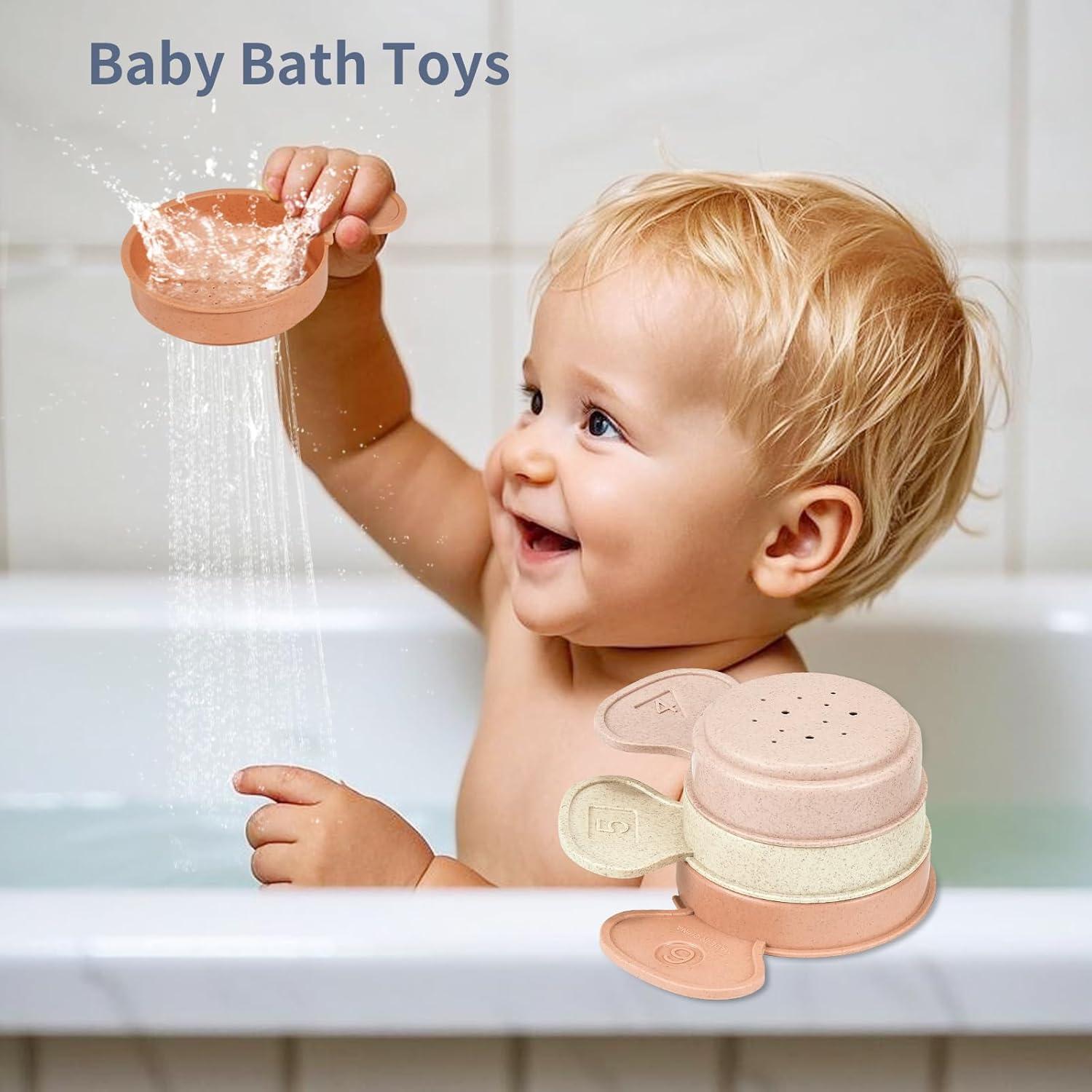 Juguetes de baño para bebés AMCHSURI 15 PCS sin moho