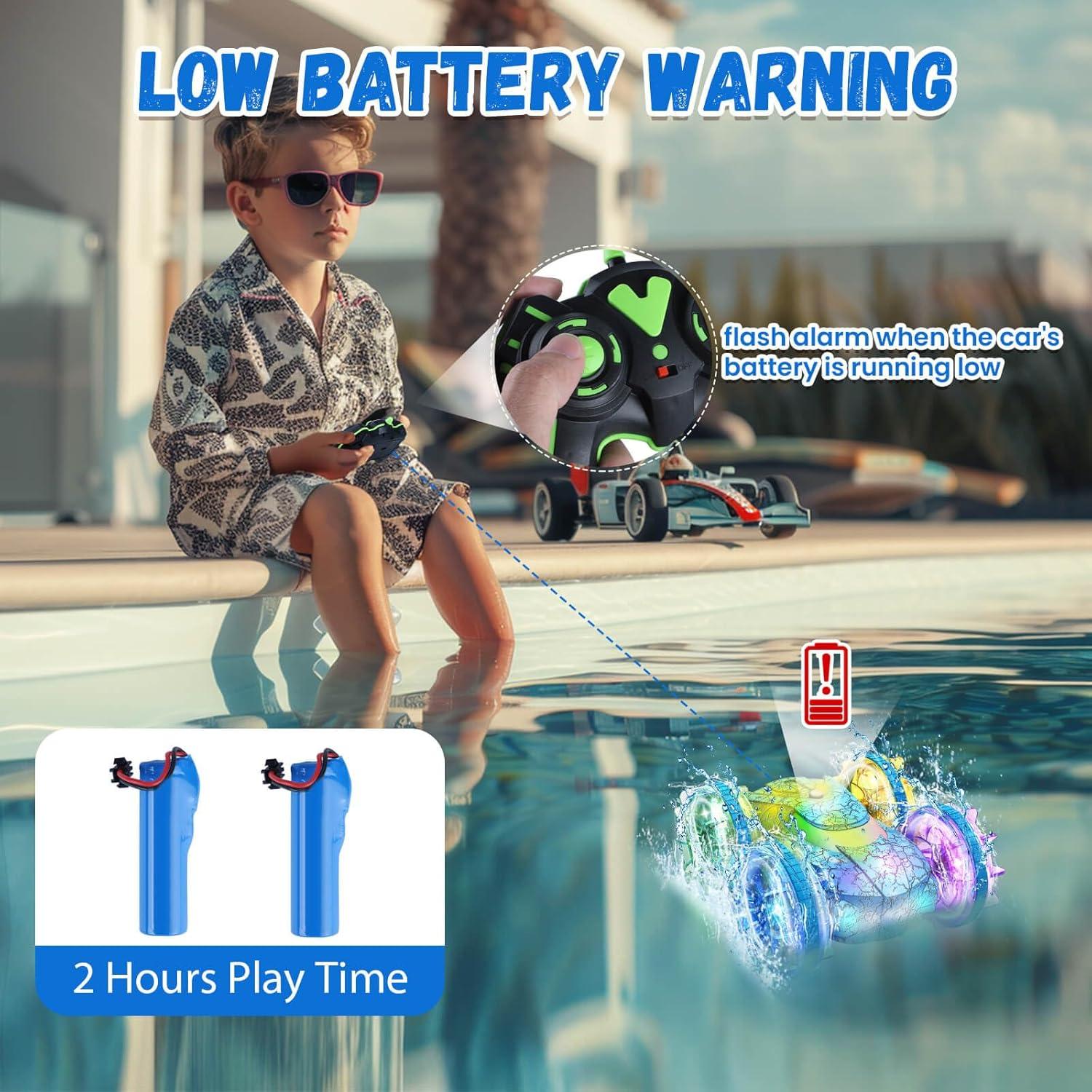 Coche RC Anfibio PIKARO 4WD Impermeable 360° Azul