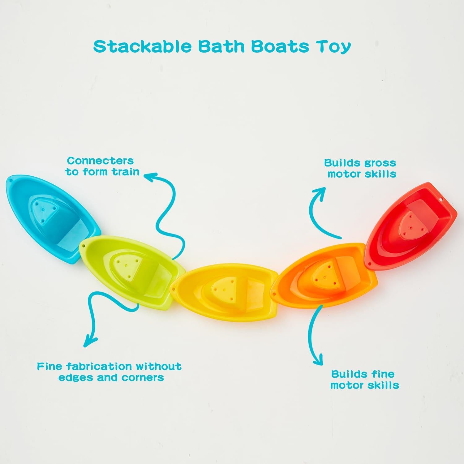 Juguetes de baño 13PCS AMCHSURI para bebés 6-15 meses