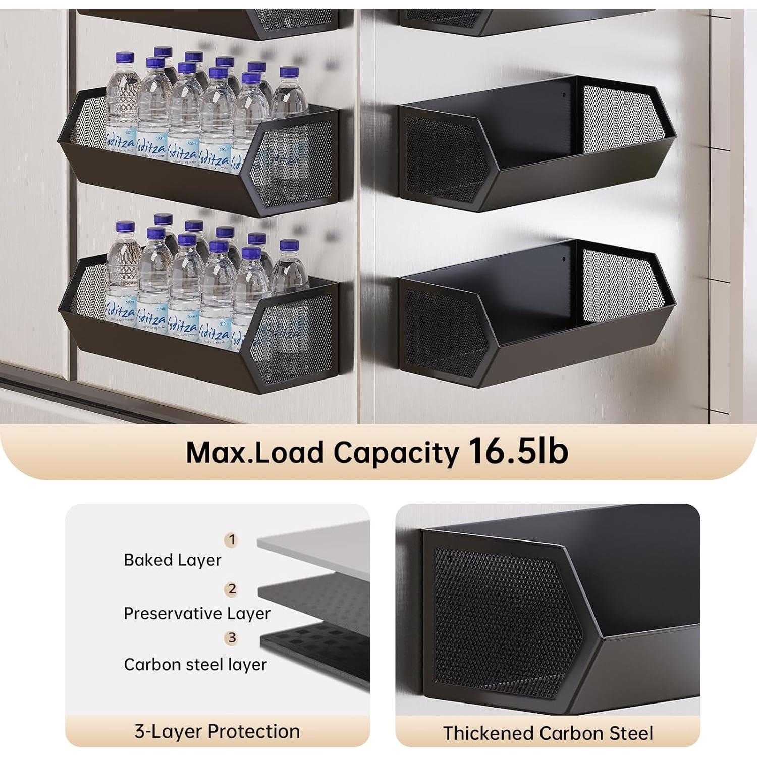 Cesta Magnética Grande WOCHUANGSI para Lavadora y Refrigerador