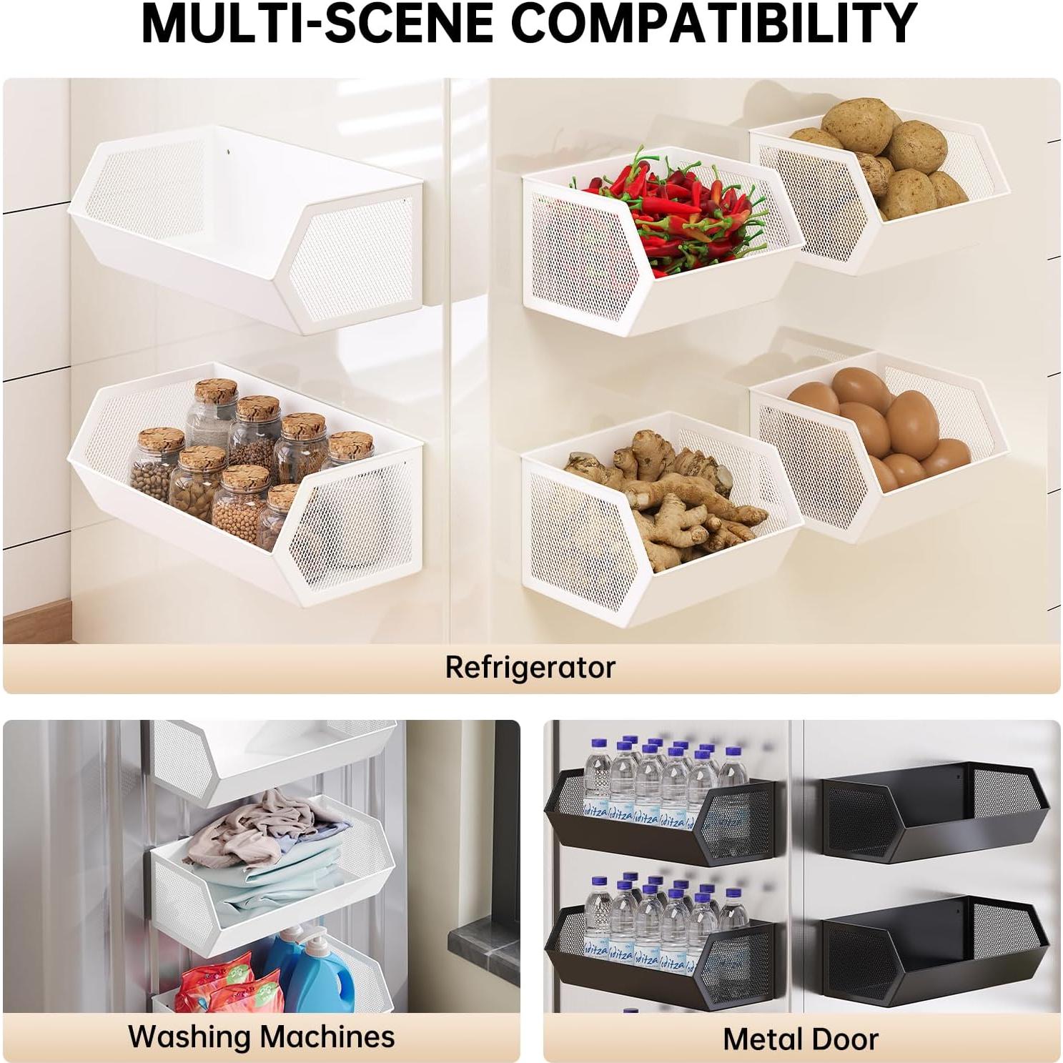 Cesta Magnética Grande WOCHUANGSI para Lavadora y Refrigerador