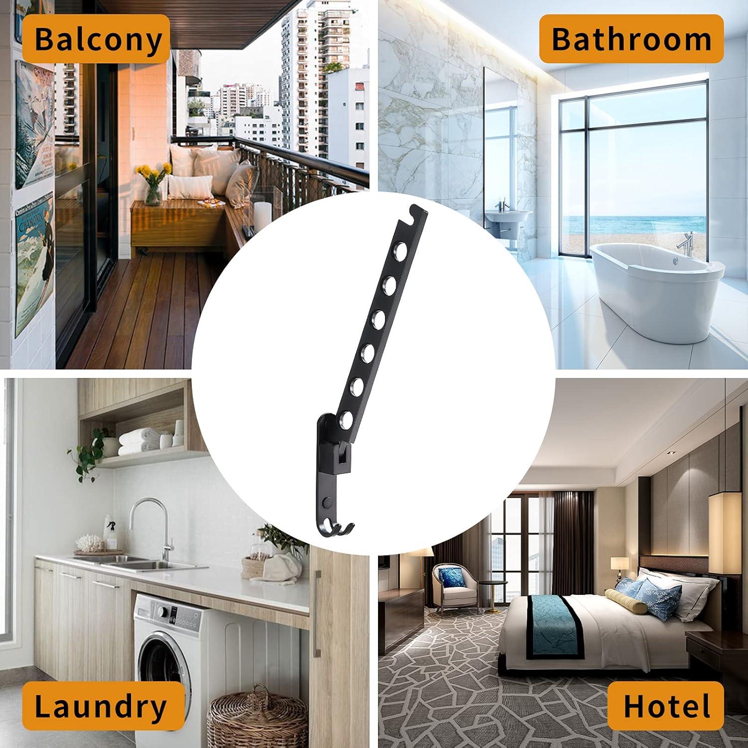 Perchero Plegable JOOM Negro Mate Soporte para Ropa