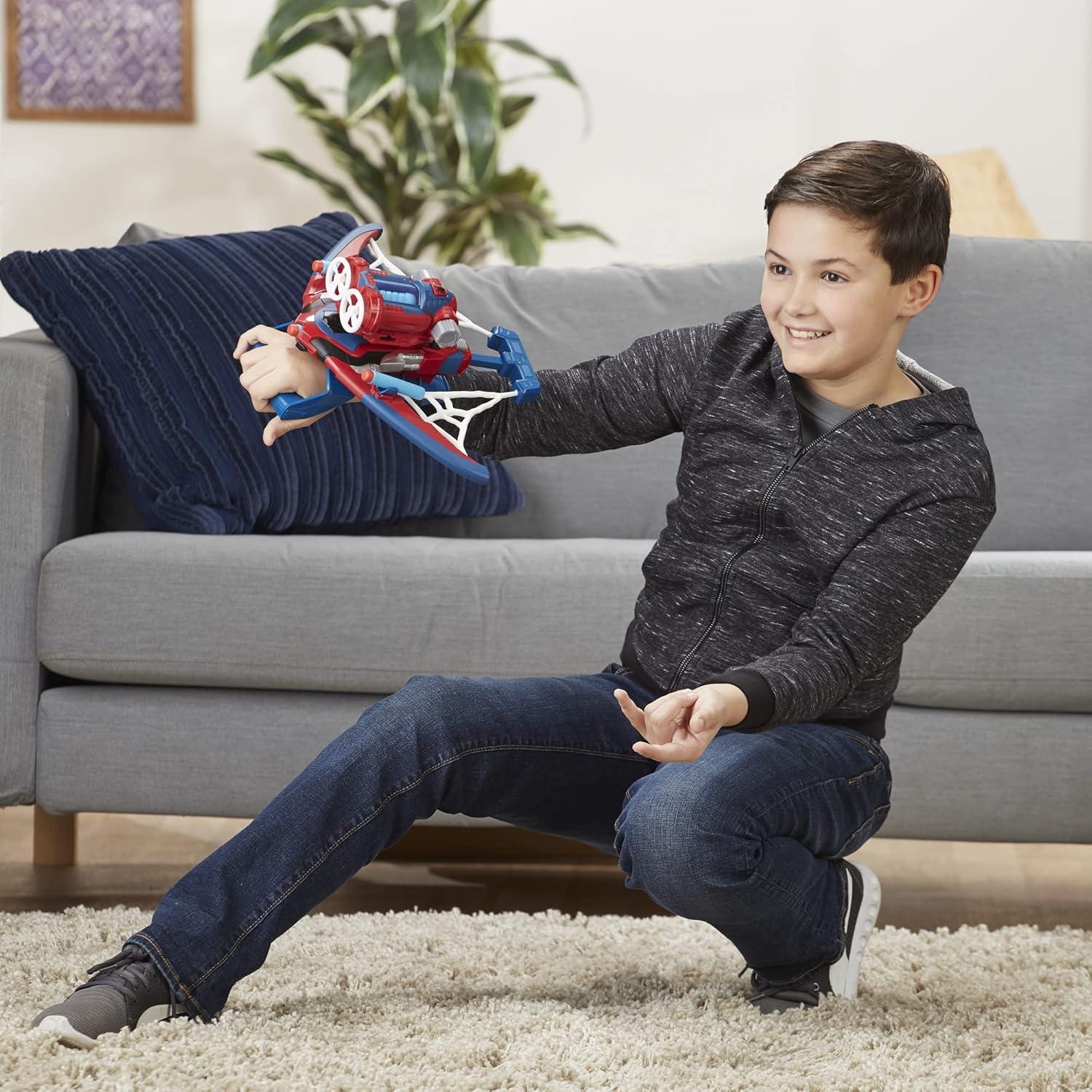 Bláster Spider-Man Web Shots Spiderbolt NERF 3 Dardos 5+ Años