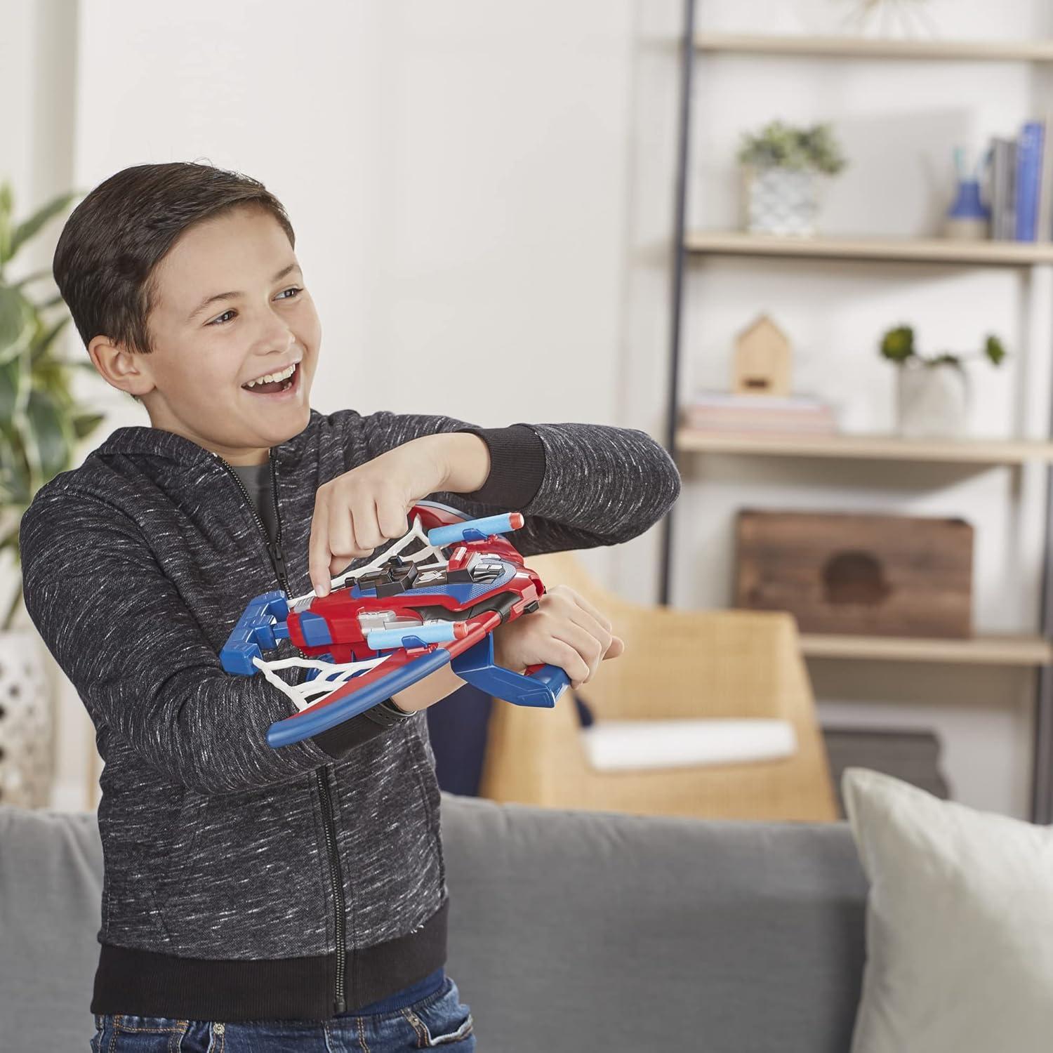 Bláster Spider-Man Web Shots Spiderbolt NERF 3 Dardos 5+ Años