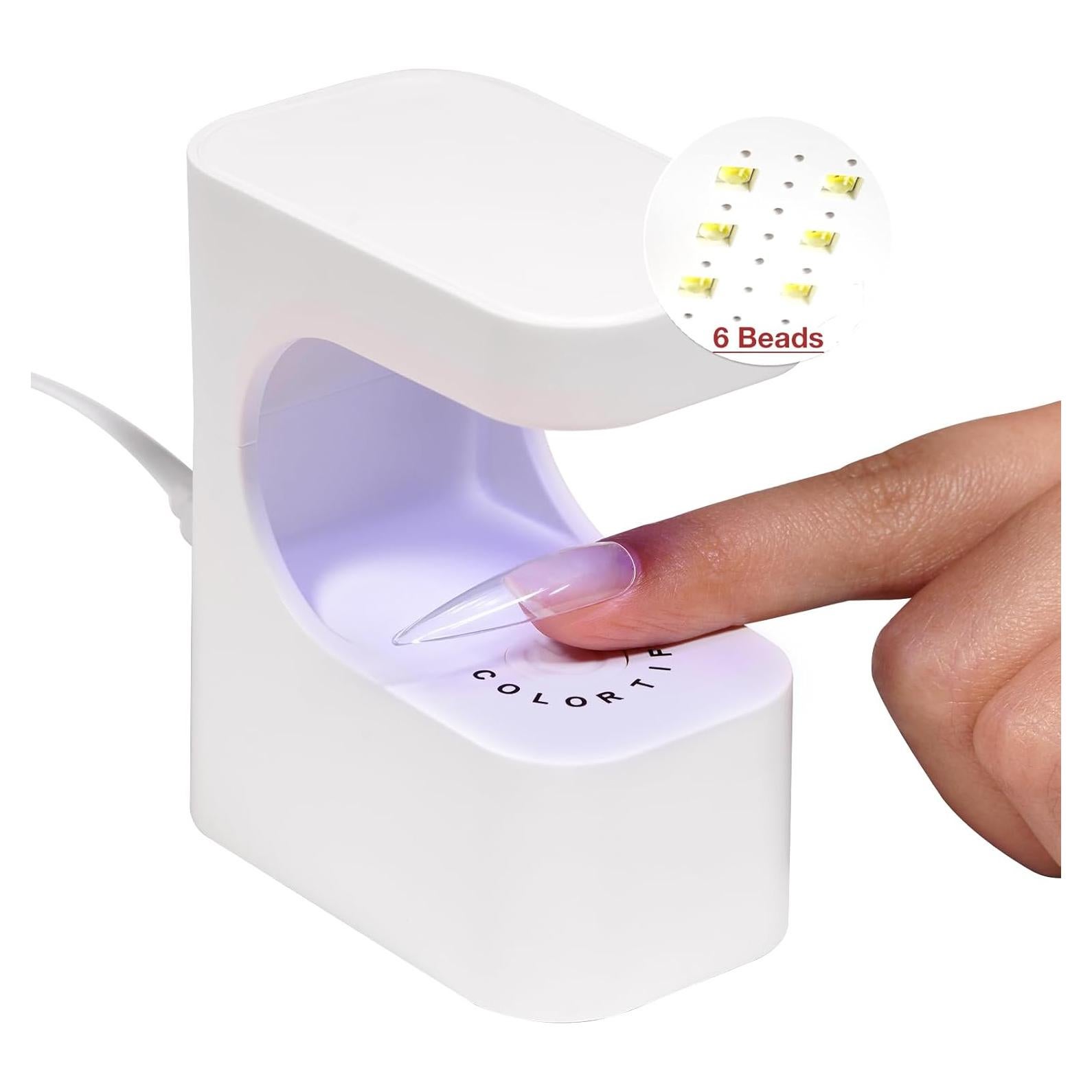 Lámpara UV para Uñas de Gel Colortific Mini 6 Perlas USB