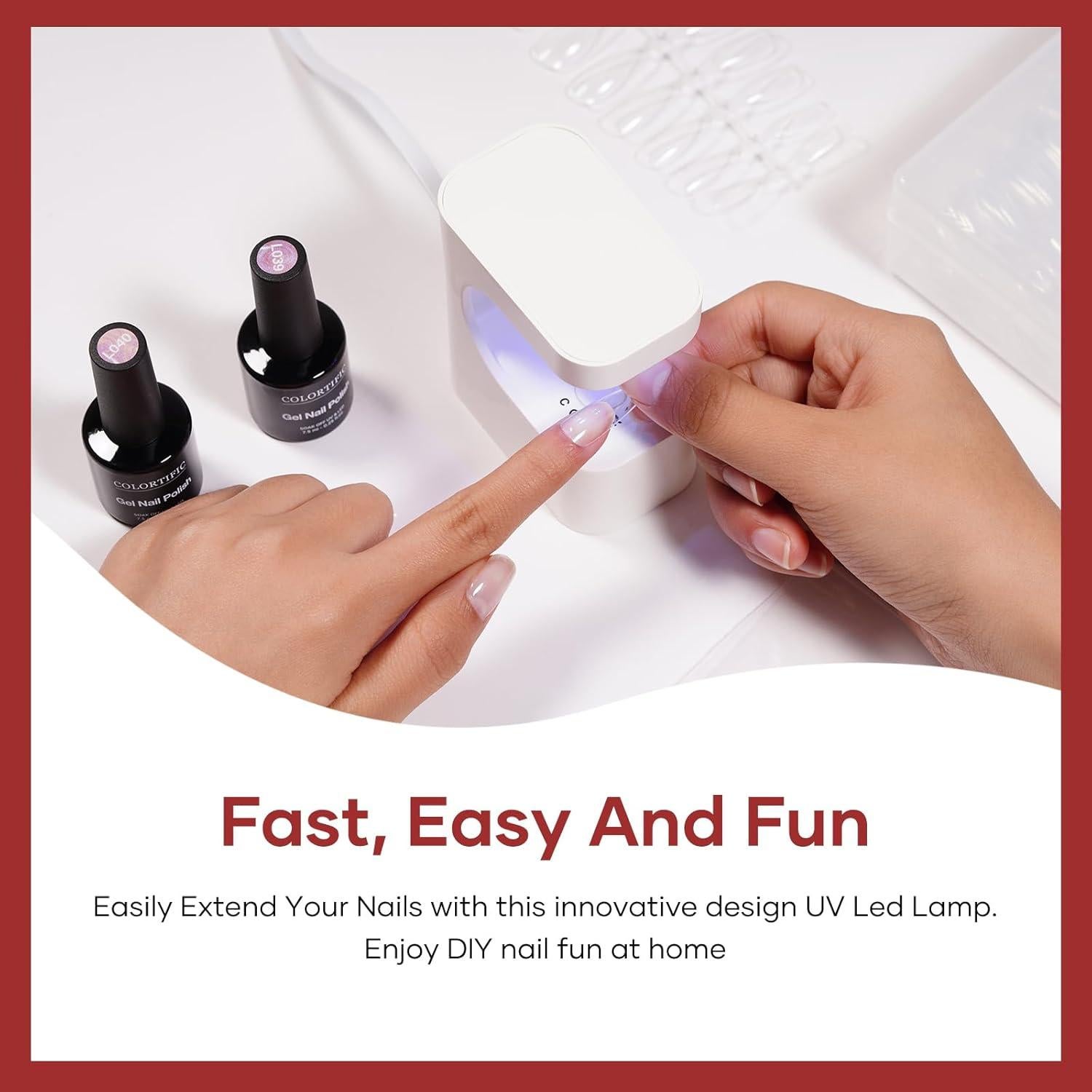 Lámpara UV para Uñas de Gel Colortific Mini 6 Perlas USB