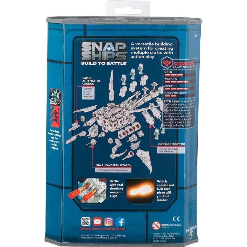 Scorpion K.L.A.W. Lanzador de Tropas PlayMonster 81 Piezas