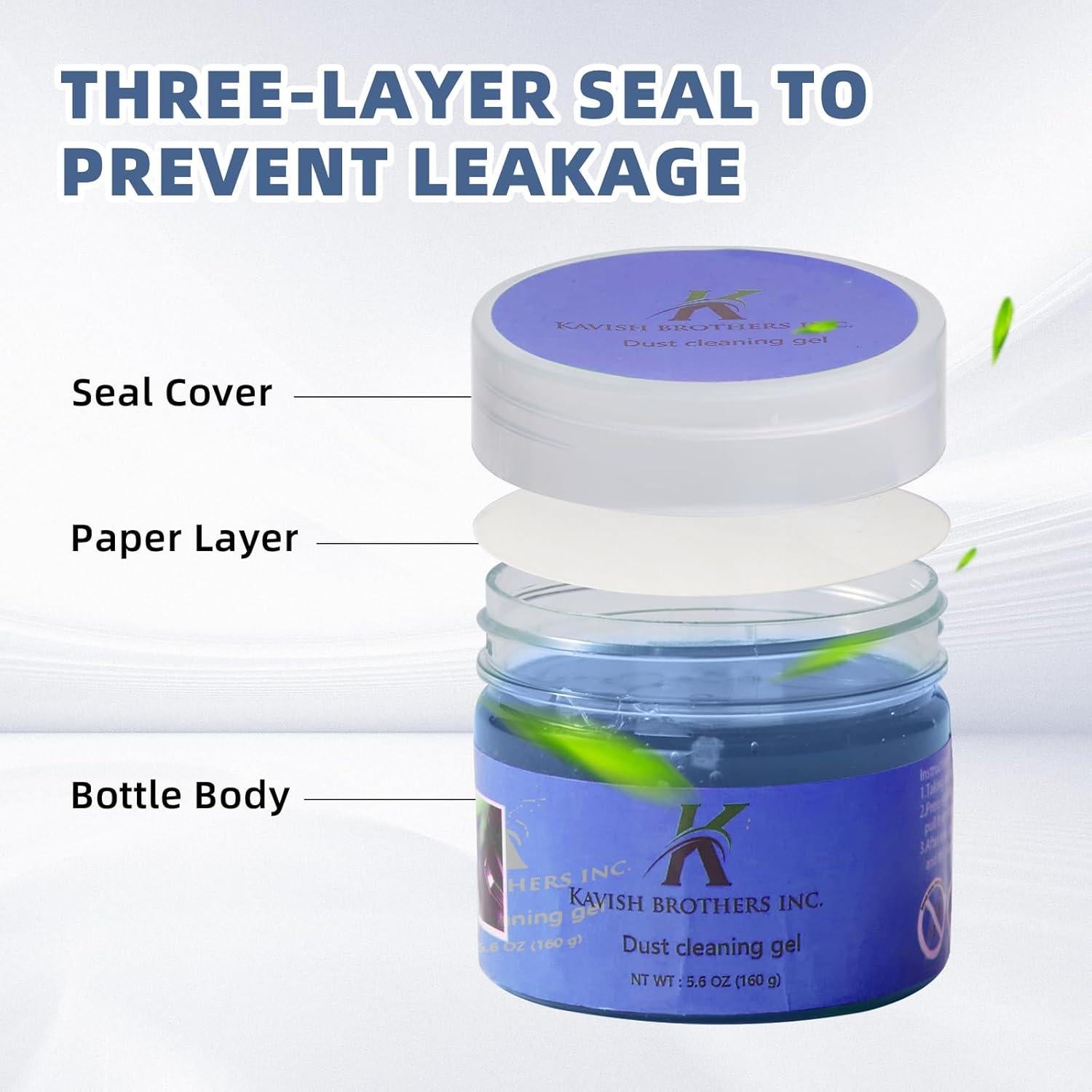 Gel Limpiador Kavish 160g para Teclados y Coche - Azul