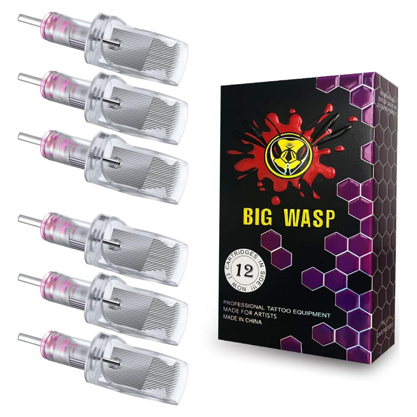 Agujas de Cartucho de Tatuaje BIGWASP 12PCS Magnum 29RM