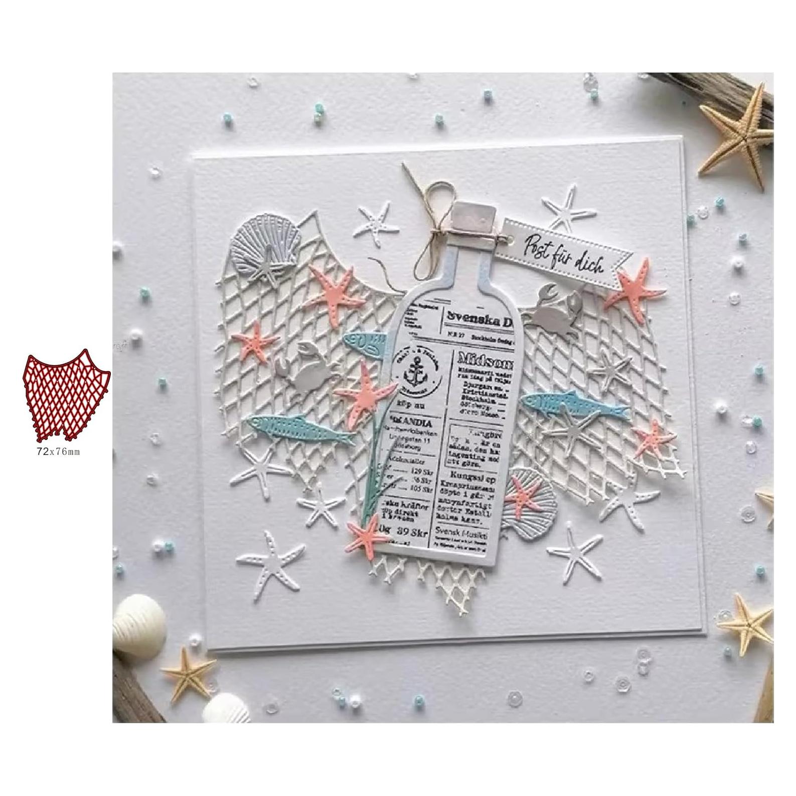 Troquel de Corte de Metal Lapoo Red de Pesca 7.62x6.86cm