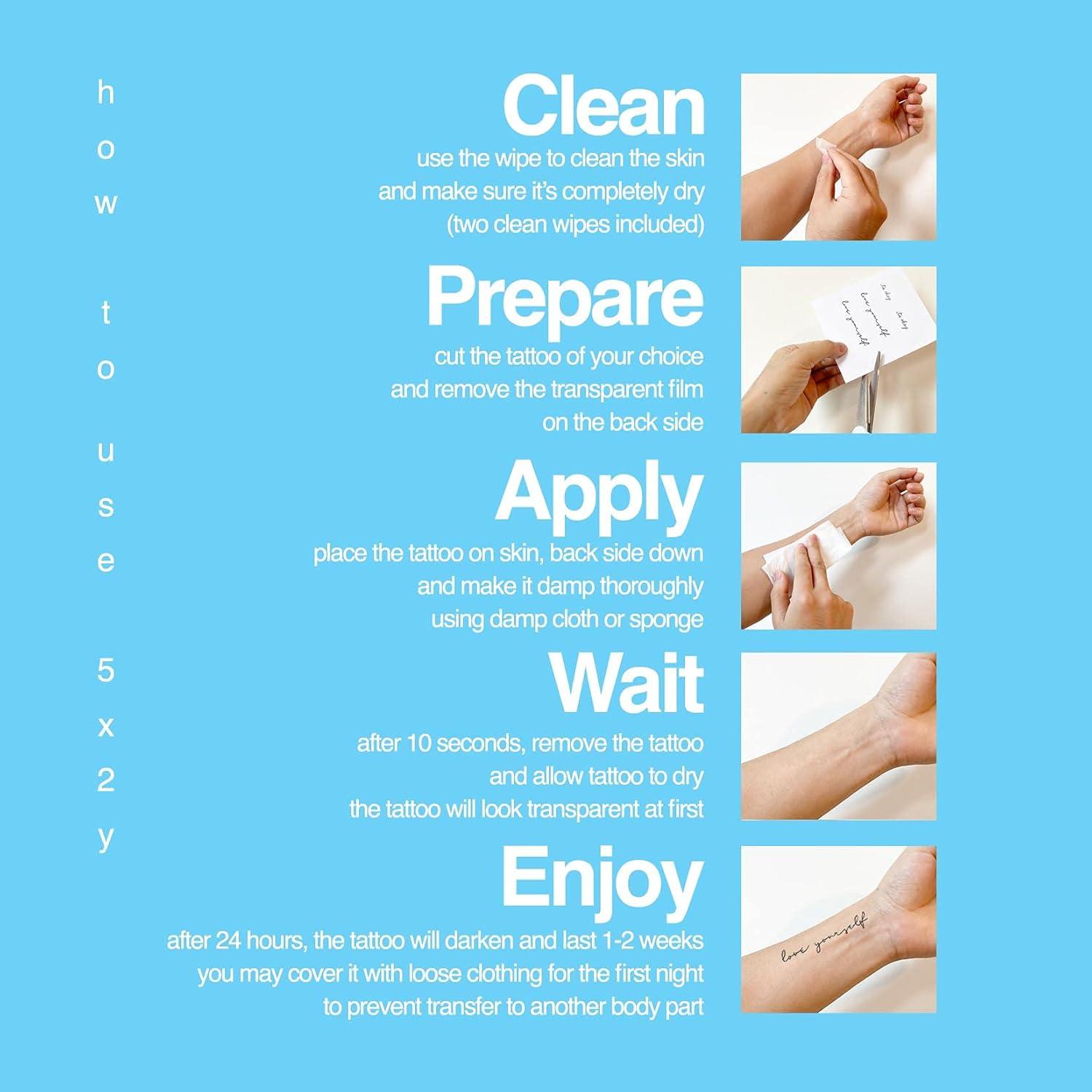 Tatuajes Temporales 5X2Y Ancla, Impermeables, Realistas