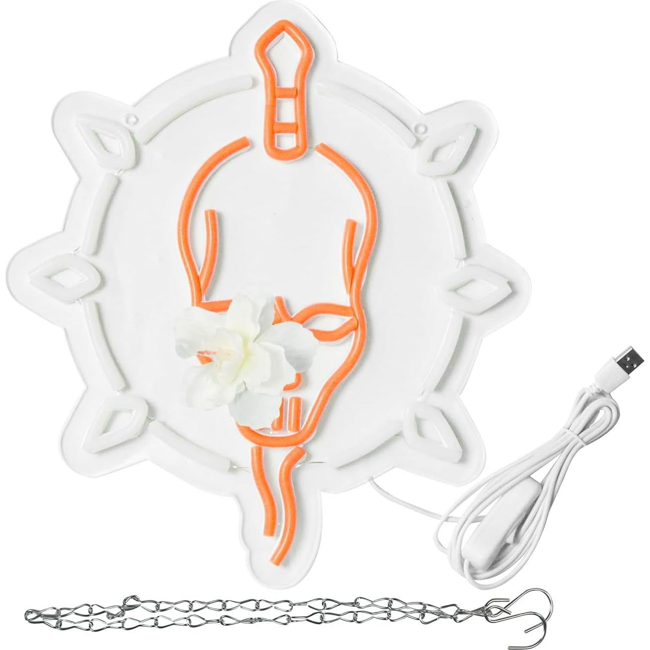 Luz de Neón LED Necromante 31x34.8cm para Sala de Juegos