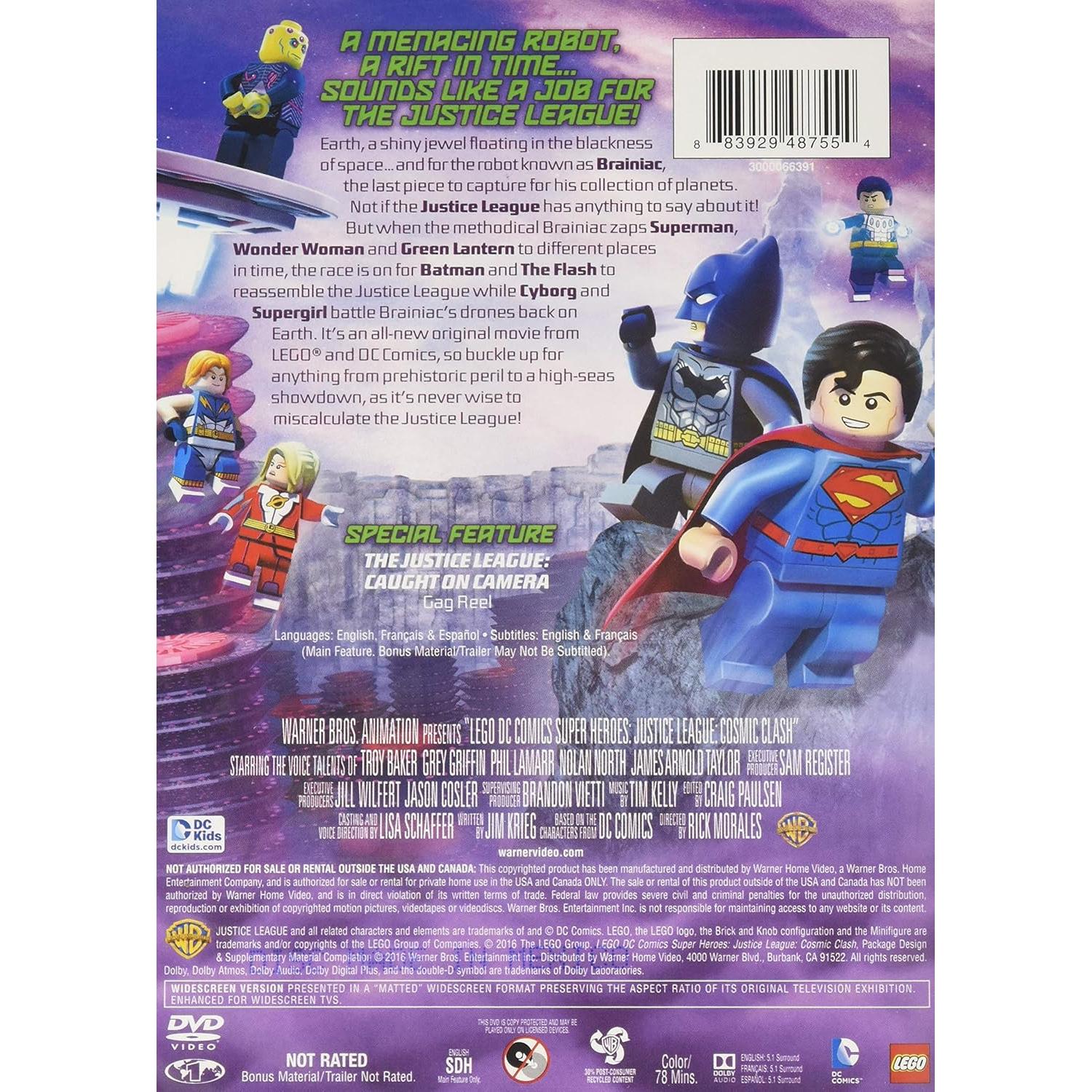 DVD LEGO DC Liga de la Justicia Choque Cósmico 1.78x19.05cm