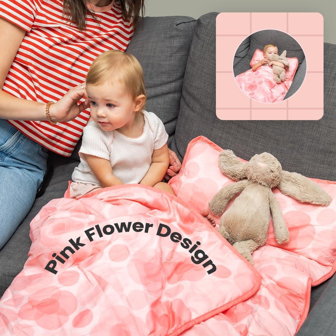 Colchoneta para Siesta Zunee Rosa Floral 116.84x53.34 cm