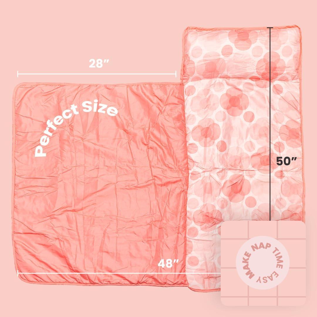 Colchoneta para Siesta Zunee Rosa Floral 116.84x53.34 cm